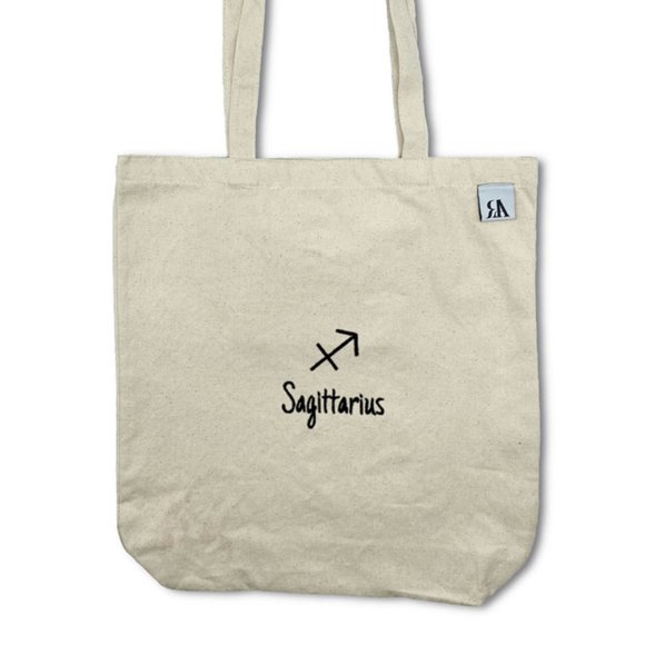 Sagittarius astrology / zodiac embroidered tote bag - Picture 1 of 3